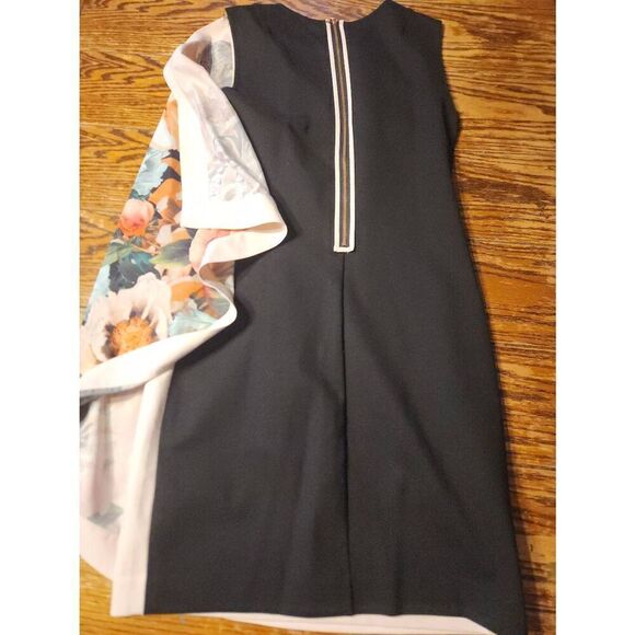 Ted Baker  White Tangled Floral Printed Tunic dress sz 1 (US 4) - Picture 3 of 4